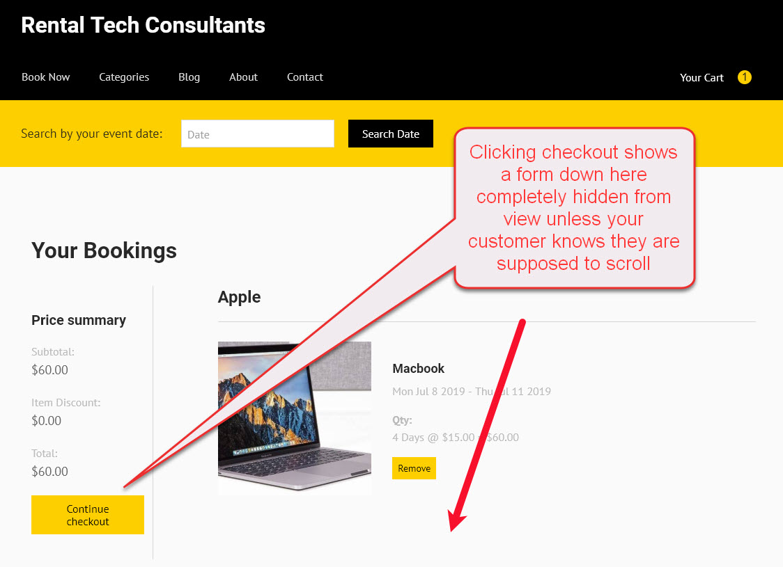 Checkfront screenshot: Online Store “Site Builder”
